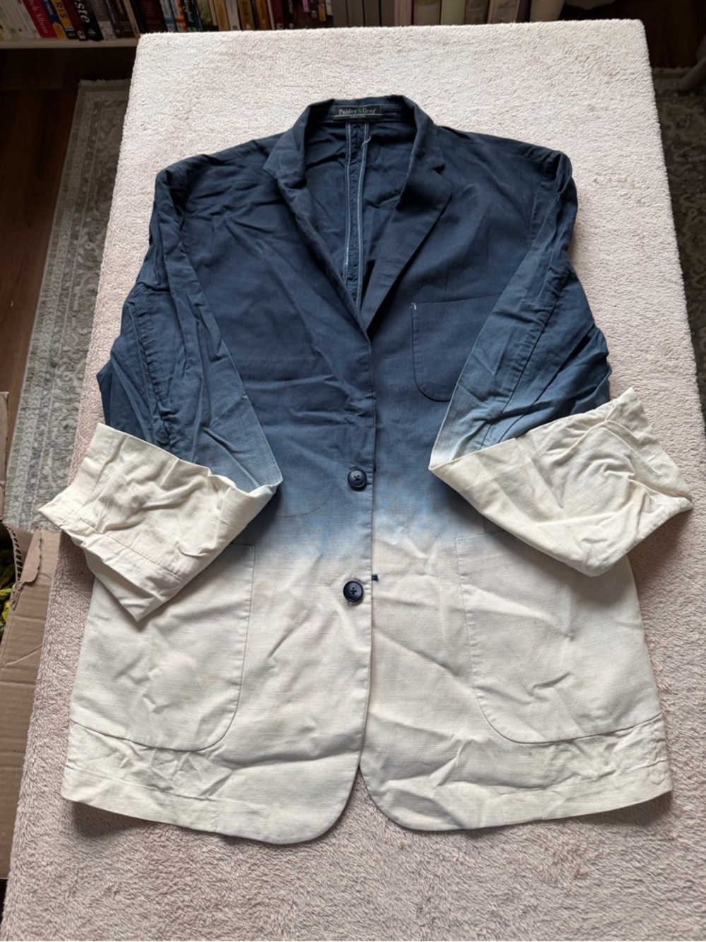 Paisley & Gray Navy Linen Blend Jacket